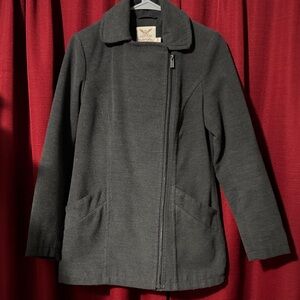 Faded Glory Women's Grey Thick Peacoat Jacket XS/S